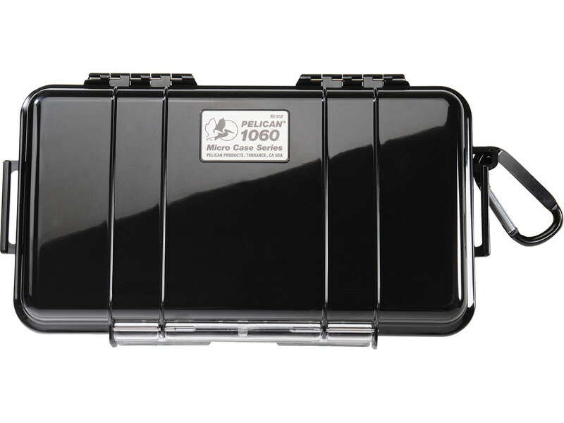 PELICAN（伽藍鳥） マイクロ容れもの 1060 BLACK [黒いこと] [1060-025-110] 持ちはこぶ電話を掛ける デジカメケース 保護すること容れもの  捉え所のない容れもの