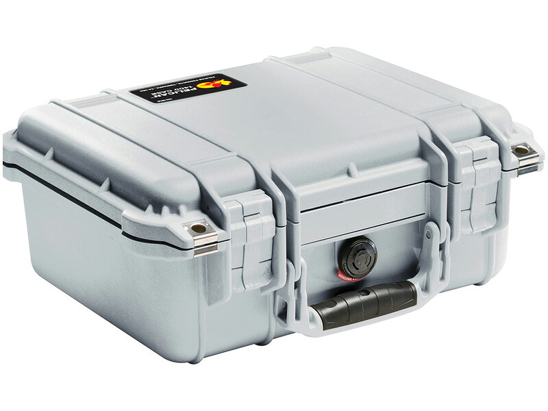 PELICAN（伽藍鳥） プロテクター容れもの 1400 質問用紙なし SILVER [しろがね色] [1400-001-180] 持ちはこび電話を掛ける デジカメケース 防御すること容れもの  捉え所の無い容れもの