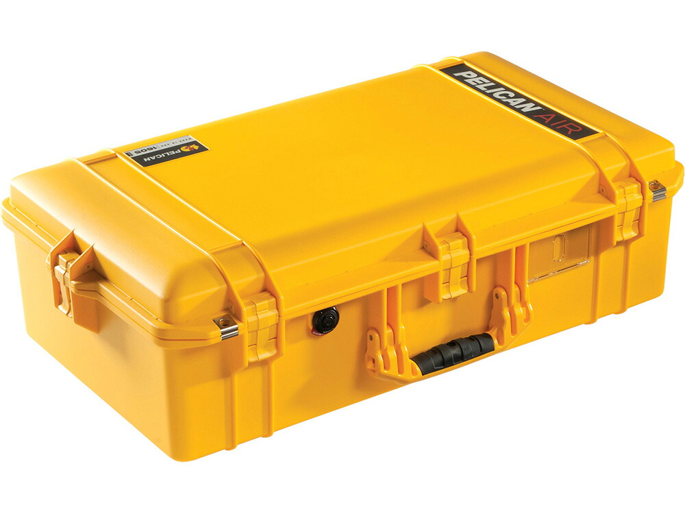 PELICAN（ペリカン）エアケース 1605 フォームなし プレスアンドプルラッチ YELLOW [イエロー] [016050-0011-240] ハードケース 防水性・耐衝撃性・防塵性 保護ケース カメラ用品