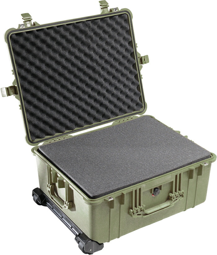 フォーム付 1610 Od Pelican ペリカン プロテクターケース 1610 Green ハードケース その他 Odグリーン Od ペリカンケースや その他ダイビング器材がお買い得 1610 0 130 収納可能な延長ハンドル 街のダイビング屋さん 店