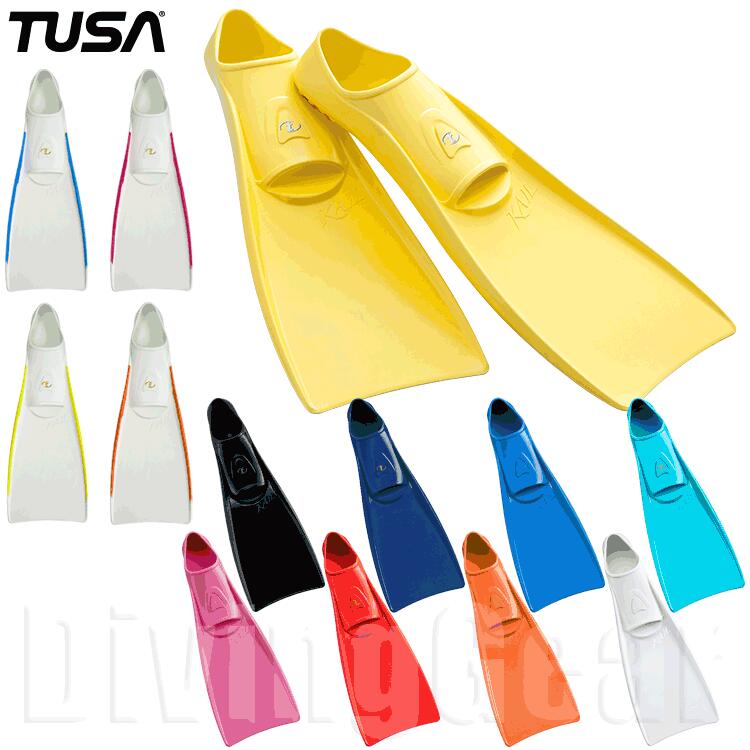 TUSA(ツサ)　FF16Z カイル ダイビングフィン フルフット ラバーフィン ショートブレード ゴム 足ひれ スノーケリング KAIL Diving Snorkeling Fin 軽器材