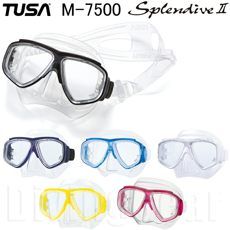 TUSA ツサ M-7500 Splendive II スプレンダイブ2 ダイビングマスク 限定タイムセール