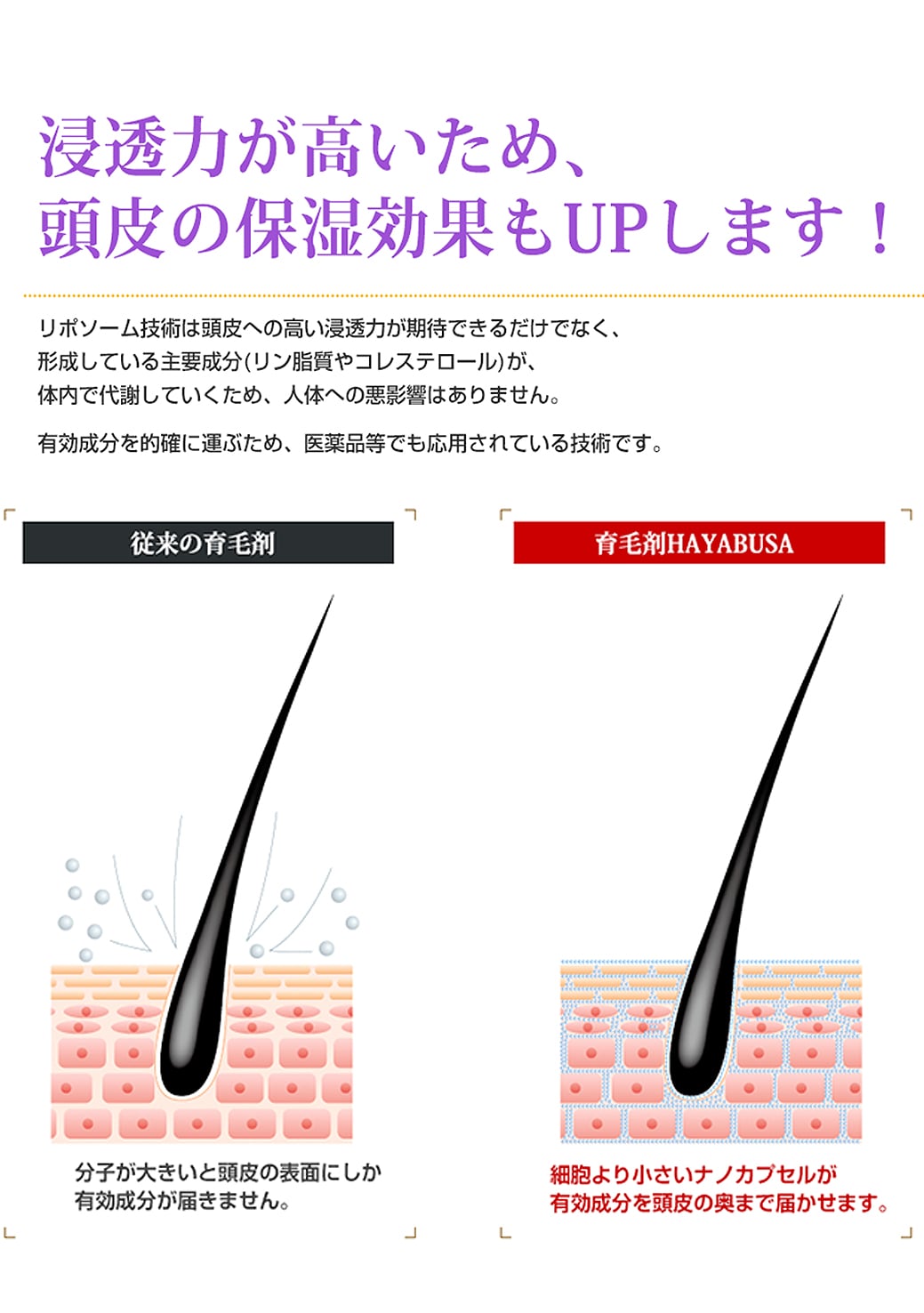 超濃密薬用育毛剤HAYABUSA医薬部外品薄毛発毛促進頭皮ケア育毛養毛