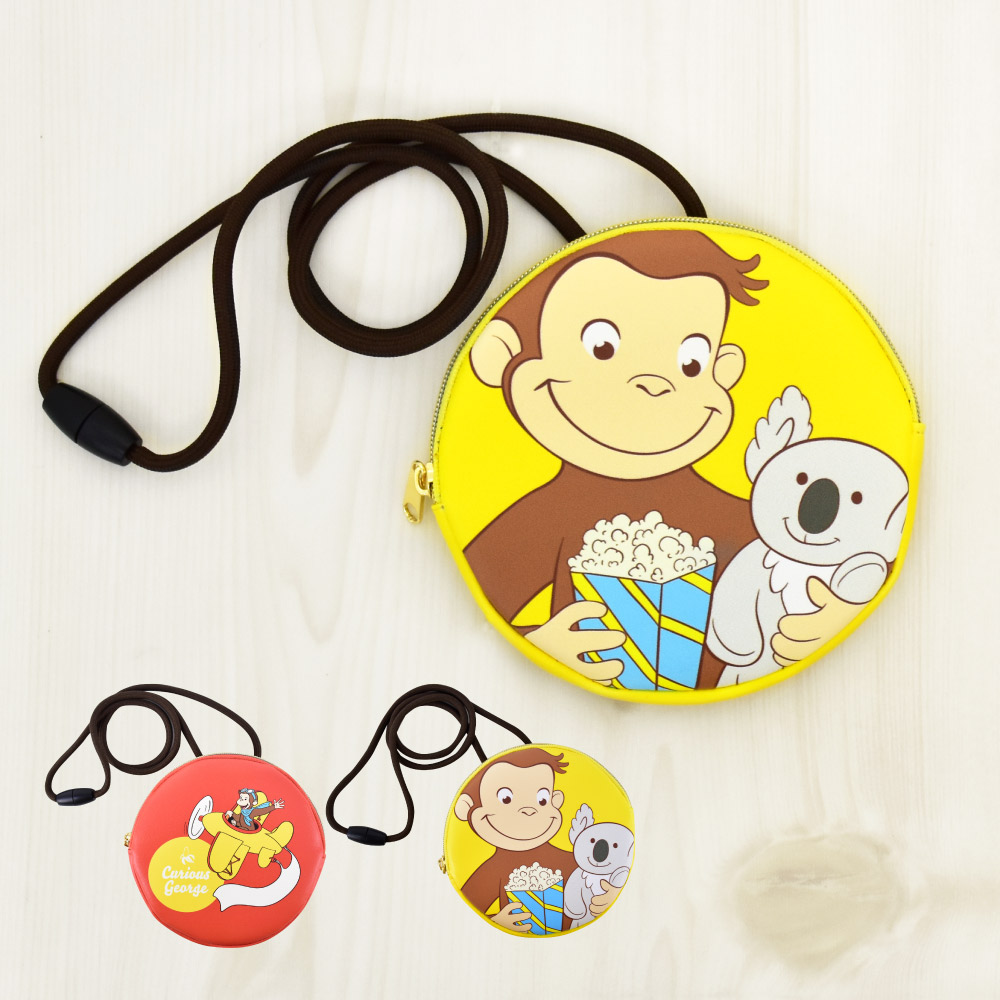 Sale28 Off 新作 Curious George おさるのジョージ ネックパース ブルー K 9840b ラッピング無料 ファッション バッグ 財布 Delever Com Br