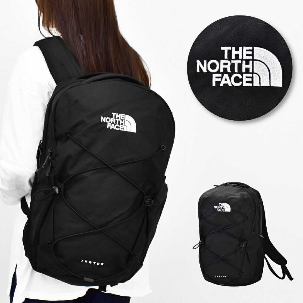 売り尽 ザノースフェイス ノースフェイス リュック リュックサック デイパック リサイクル ポリエステル Pcスリーブ付き 大容量 メッシュポケット バッグ 黒 レディース 女子 メンズ 男子 大人 通勤 通学 旅行 大学生 高校生 バックパック 海外 ブランド 人気 おしゃれ
