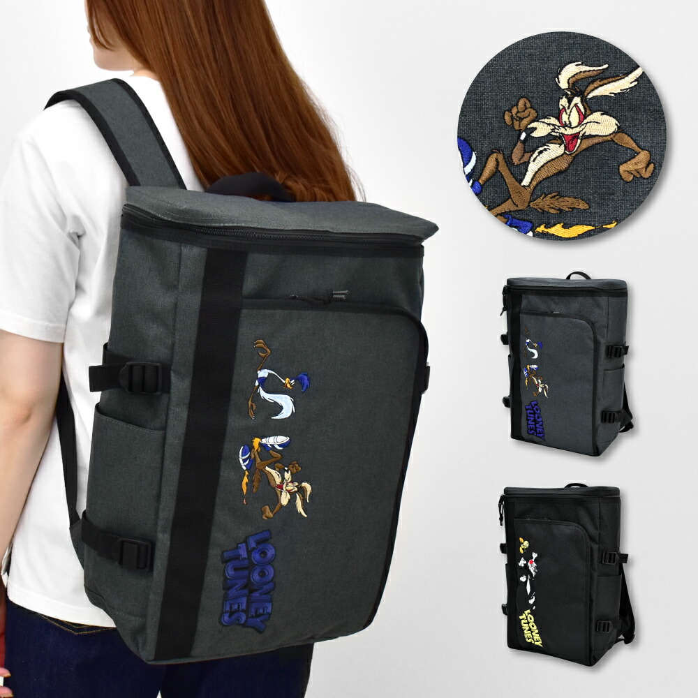 楽天市場】ルーニーテューンズ リュック ボックス型 スクエア 大容量