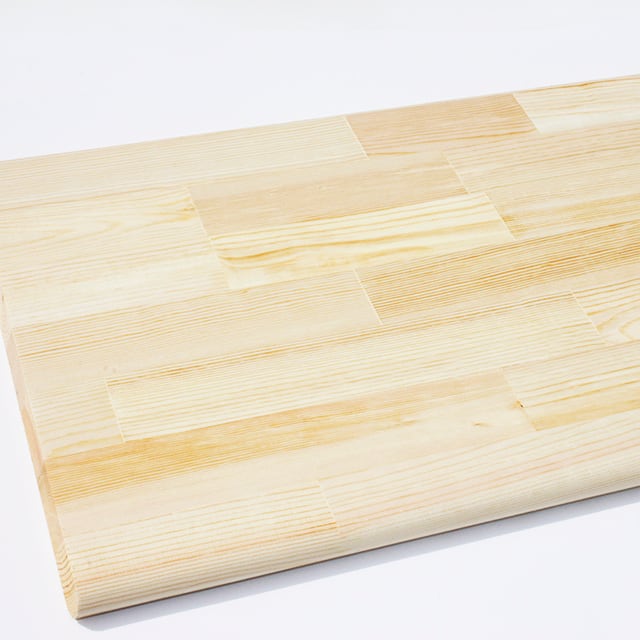 【片側R加工】パイン集成片R(24mm厚) 約1820x24x450(mm) #03408【1辺面取り】｜でぃあぃわぃ！