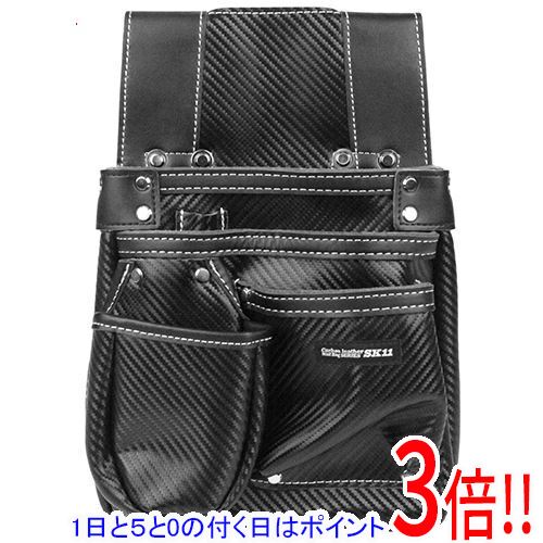【1日と5.0のつく日、18日はポイント3倍！】SK11 カーボンレザー釘袋 SK-CLK-SPﾌﾞﾗｯｸ 5,197円