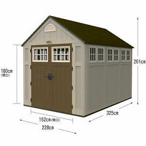 物置 収納庫 ホームデザイン物置 サンキャスト Alpine アルパイン 大 ライト Bms8000 人工芝 プラスチック インテリア スチール ポリカ おしゃれ 物置き Diy キット 屋外 倉庫 物置小屋 屋外収納庫 保管庫 ガーデン用品 Suncast アメリカ製 Diy 庭用品 家具