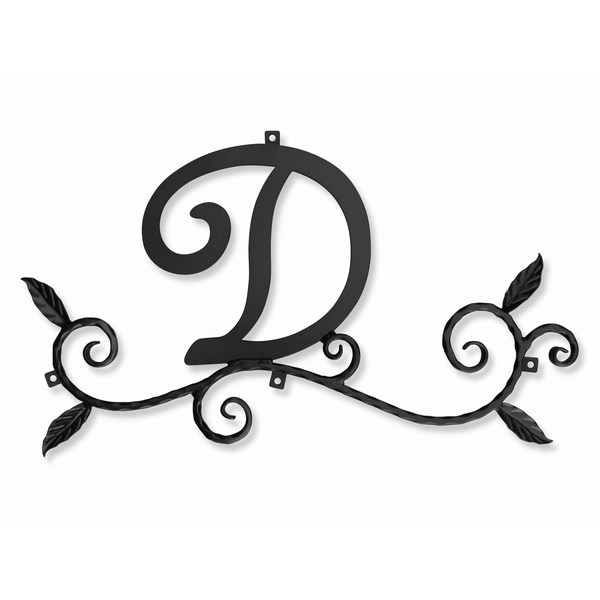 妻飾り 壁飾り [D] アルファベット (WA-K0D） ロートアイアン 日本製