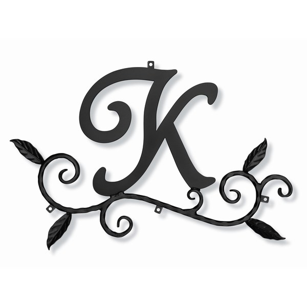 妻飾り 壁飾り [K] アルファベット (WA-K0K） ロートアイアン 日本製