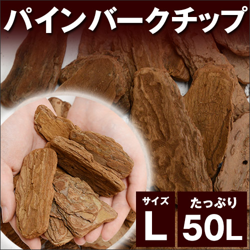 値下げ 敷きマルチング パインバークチップ 50リットル 素材 木 ｌサイズ 10袋セット 約10kg 10袋 10平米分 春 50リットル 春 デコレーション 園芸用土花 ガーデン Diy ガーデンの美観演出 防草 保湿 泥はね 防止効果のある天然ウッドチップ ごろごろ肉厚の