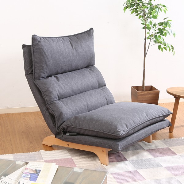 ダブルクッション座椅子 フィット2 1P ダークグレー (19205) ※北海道+5000円 新生活 【代引不可】｜ウッドデッキ エクステリア リーベ