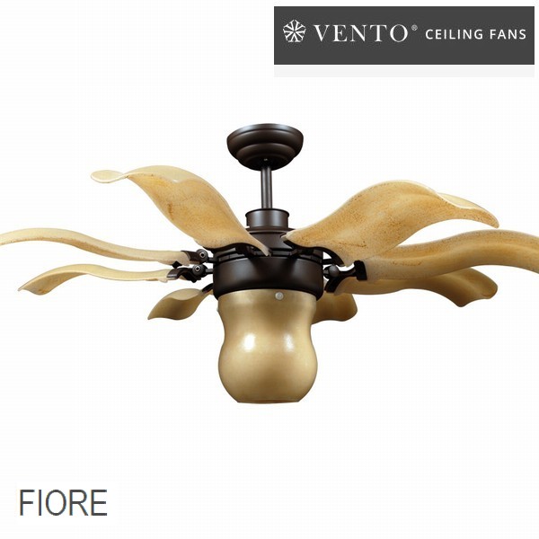 楽天市場 送料無料 代引不可 シーリングファン Vento フィオーレ アンバー Vf Fr42rb Ab リモコン付 照明キット付 3 6坪用 ウッドデッキ エクステリア リーベ