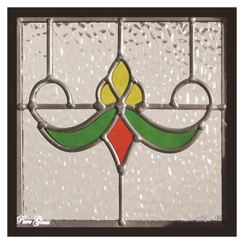 楽天市場】ステンドグラス (SH-D16) 200×200×18mm レインボー 虹