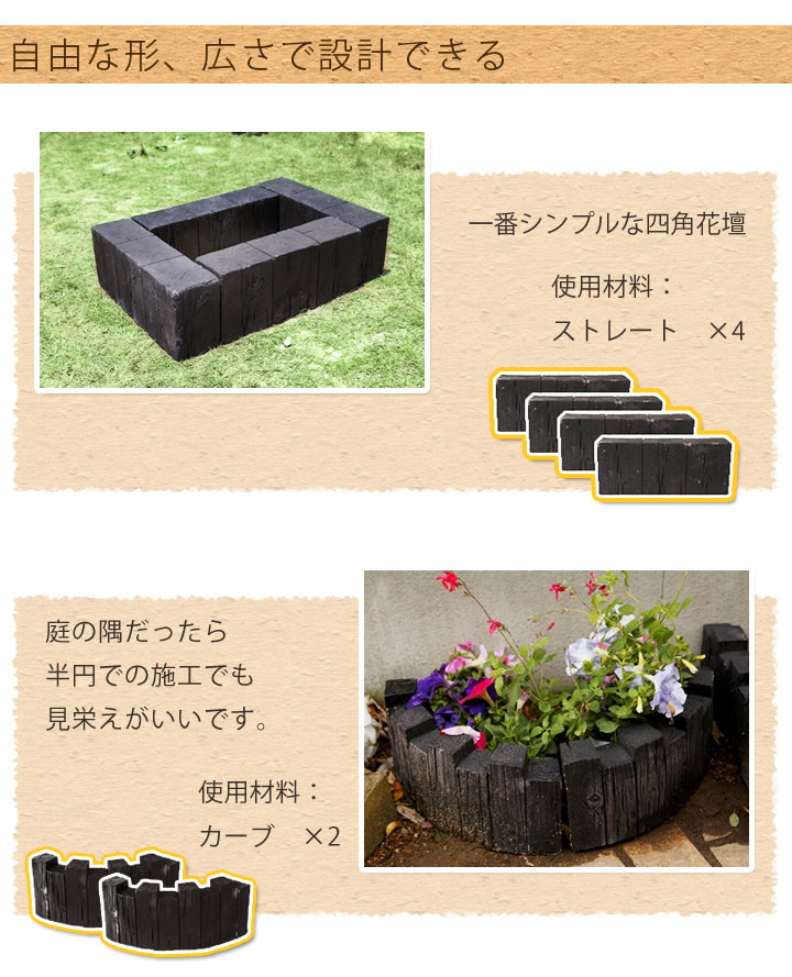 ランキング22 高級感漂う ダーク調 強い 花壇材 枕木調 コンクリート ブロック 凸型 W45 D11 5 H22cm 仕切り 土留め 囲い 連杭 レンガ 置くだけ 柵 お庭 在庫限り 在庫処分 Griswoldlawca Com
