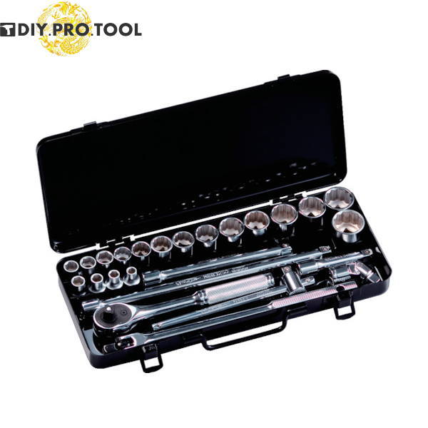 スーパーツール　ソケットレンチセット　N318S（差込角3/8インチ・9.5mm）N318S　六角ソケット6～24ｍｍ：18駒｜詳細画像