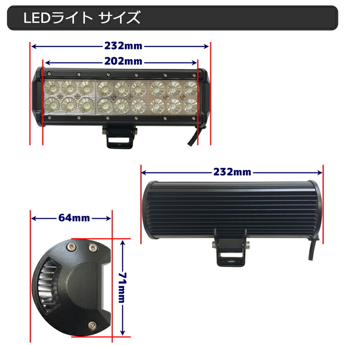 されていま ヤフオク! 大人気 72W ワークライト 作業灯防水 防災 漁船 ... されていま