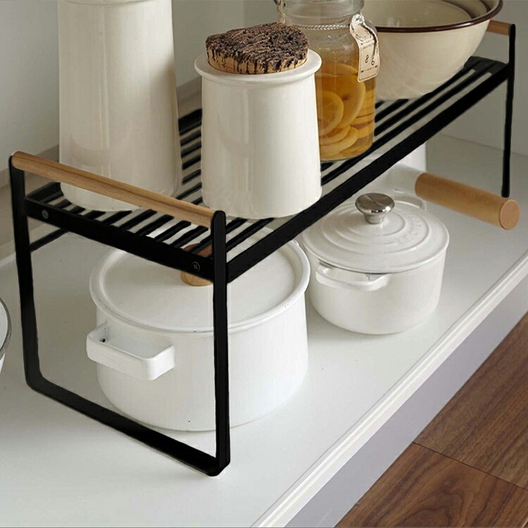 楽天市場】キッチン 収納ラックM 小物 ディッシュラック 皿スタンド