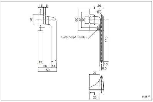 人気メーカー ブランド 中西産業 カムラッチハンドル Dc 610h 7 Qdtek Vn