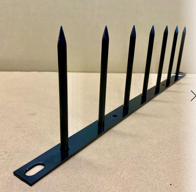 楽天市場】忍び返し DT型 高さ:490ミリ スチール製 ブラック色 楽天市場】忍び返し DT型 高さ:490ミリ スチール製 ブラック色