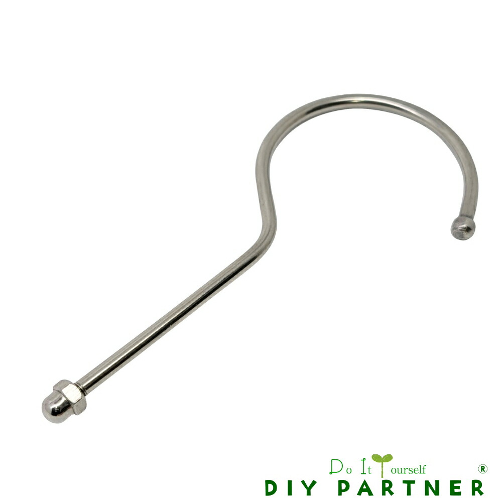 【楽天市場】フック 金具 ハンガー インサート用 クローム 鉄製 吊り具 DIY パーツ フック部分 オリジナル Ｔ．Ｔ : ＤＩＹパートナー