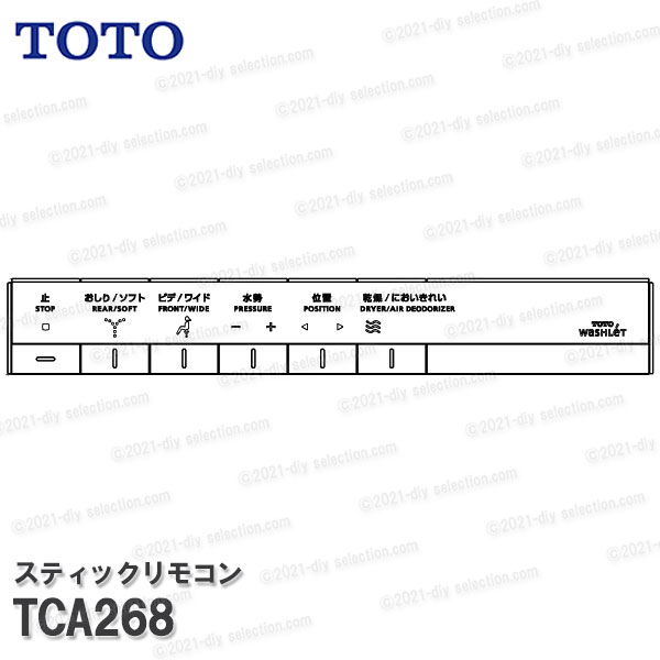 TOTO 突っ支い棒遠隔操作 TCA268 （ネオレスト 変わり種つづき物AH・RH用）温水洗い濯ぎ便座部分品 幼児用便器一部分 細やか部分品・疲労困憊品・取りつくろう TOTO完全無欠品
