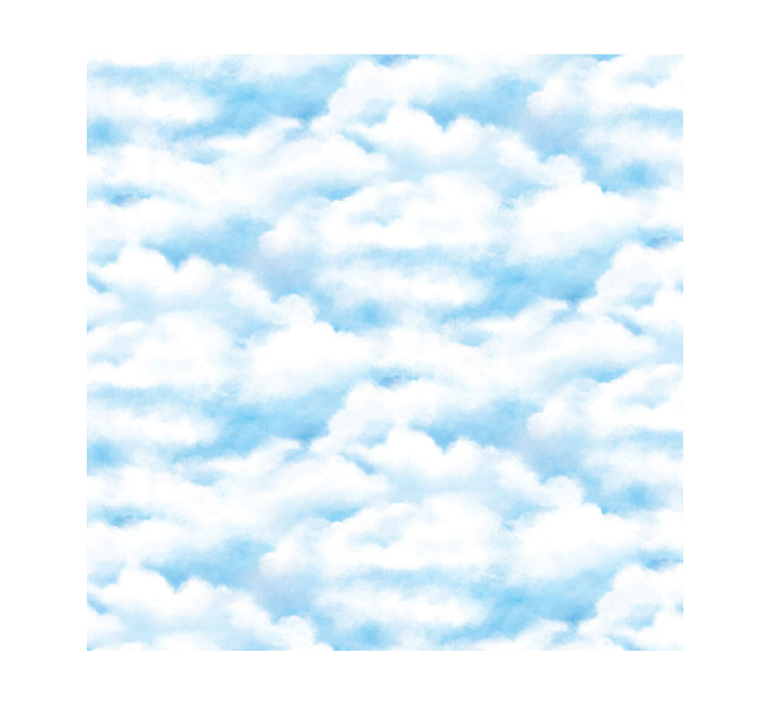 輸入壁紙 Diyリフォームショップ オンライン 北欧 わた雲 クラウド かわいい アクセントクロス リフォーム 壁紙 シール 雲柄 のり付き Diy 壁用 空 おしゃれ お得な壁紙30mセット カッティングシート リメイクシート 雲柄の貼ってはがせる壁紙シール
