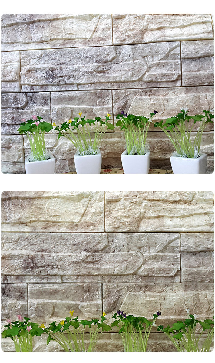 お得な壁紙シール12枚セット レンガ ヴィンテージ シール 壁紙 石目 立体 壁紙 ストーン シート 大理石 壁用 大理石 クロス エンボス 3d シール シート オートミール クッションパネル ヴィンテージ ストーン クッション壁紙 レンガ壁 ブリック 軽量 リフォーム