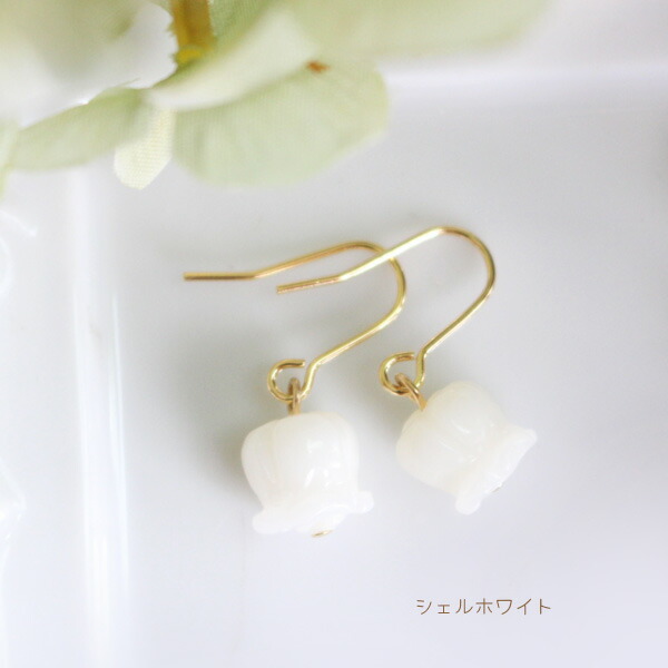 値下！K10　天然水晶　すずらんピアス　ロングピアス K10ダイヤモンドピアス｜ピアス｜ノジェス 公式オンラインストア