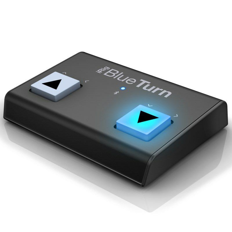 IK Multimedia iRig BlueTurn (アイケーマルチメディア)(Bluetooth対応ワイヤレス・フットスイッチ)(譜めくり) DTM MIDI関連機器