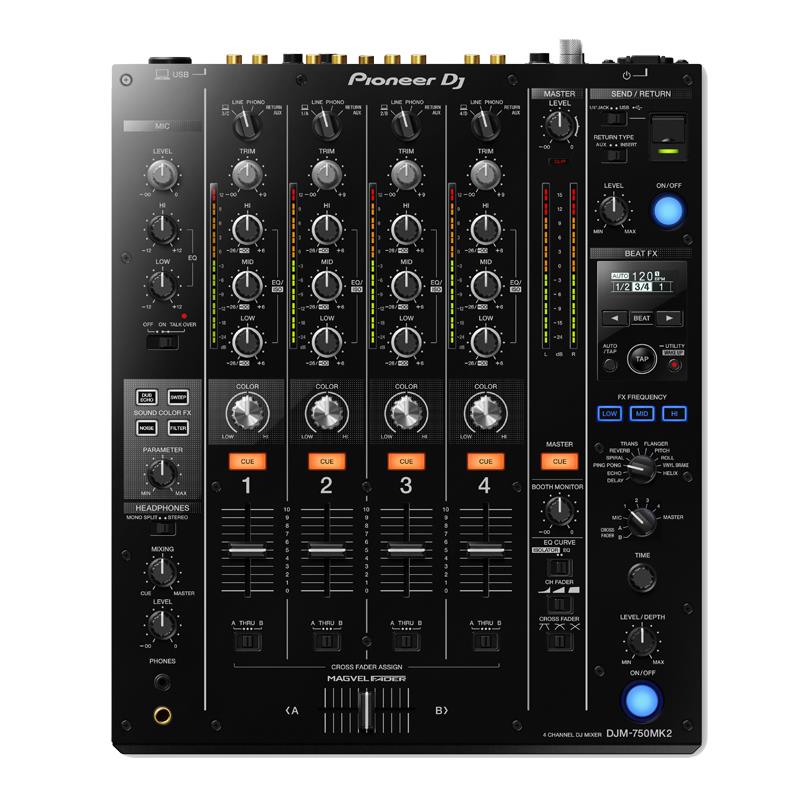 翌日配達 Pioneer DJ DJM-750MK2 【rekordbox対応4chDJミキサー】(パイオニアディージェー) DJ機器 DJミキサー