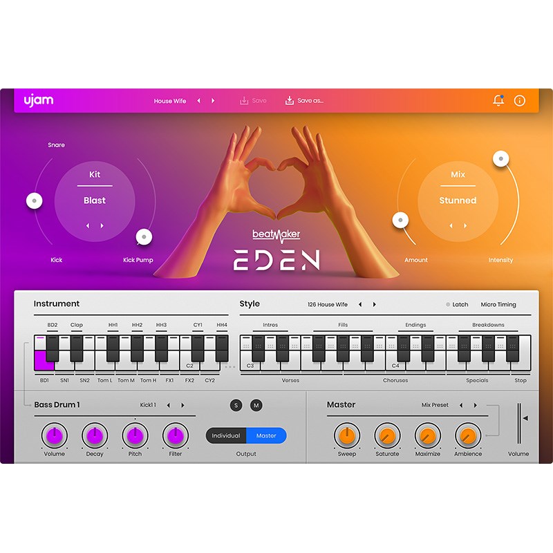 UJAM 【 Golden Group Buy！(～5/7)】Beatmaker EDEN 2(オンライン納品)(代引不可) DTM ソフトウェア音源画像