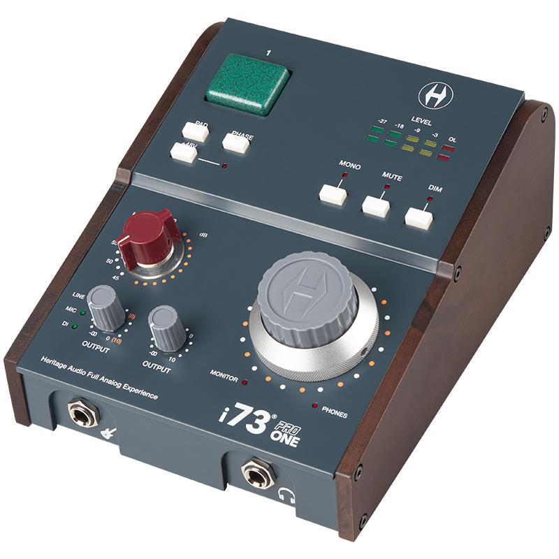 Heritage Audio i73 PRO ONE (ヘリテージ オーディオ)(USB-C接続オーディオインターフェイス)(73スタイルClass-Aプリアンプ)(2イン/4アウト) DTM オーディオインターフェイス