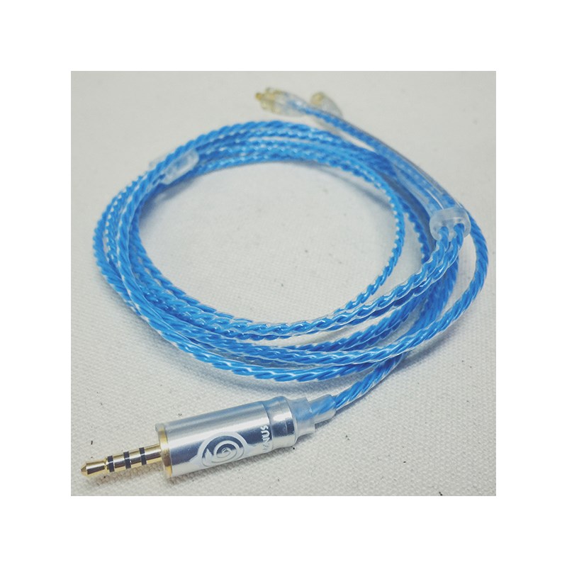 WAGNUS. BLUE MOON 3.5粍 single end SHURE MMCX type 【受注生み出すこと品】 書きとどめる ヘッドフォン・イヤフォン アクセサリー・部品-リケーブル