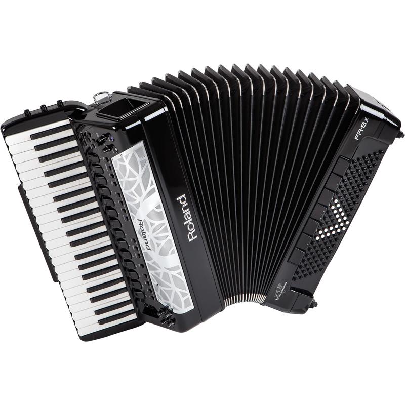 翌日配達 Roland FR-8X BK ローランド ピアノ式 Vアコーディオン 41鍵盤 120ベース 電子アコーディオン 大型 ブラック 電子ピアノ・その他鍵盤楽器 アコーディオン