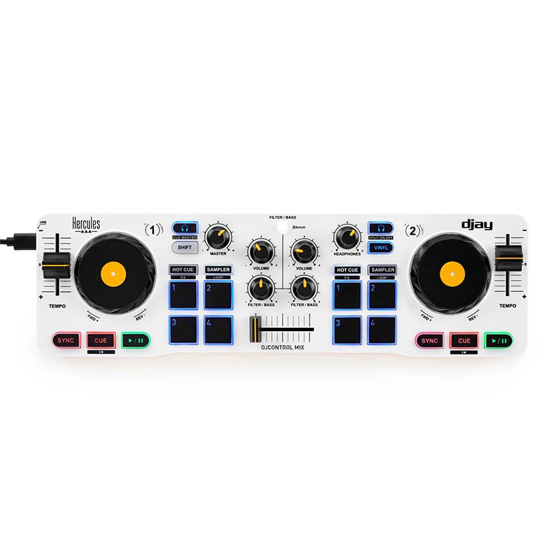 翌日配達 HERCULES DJCONTROL MIX 【djay対応DJコントローラー】(ハーキュリーズ) DJ機器 DJコントローラー