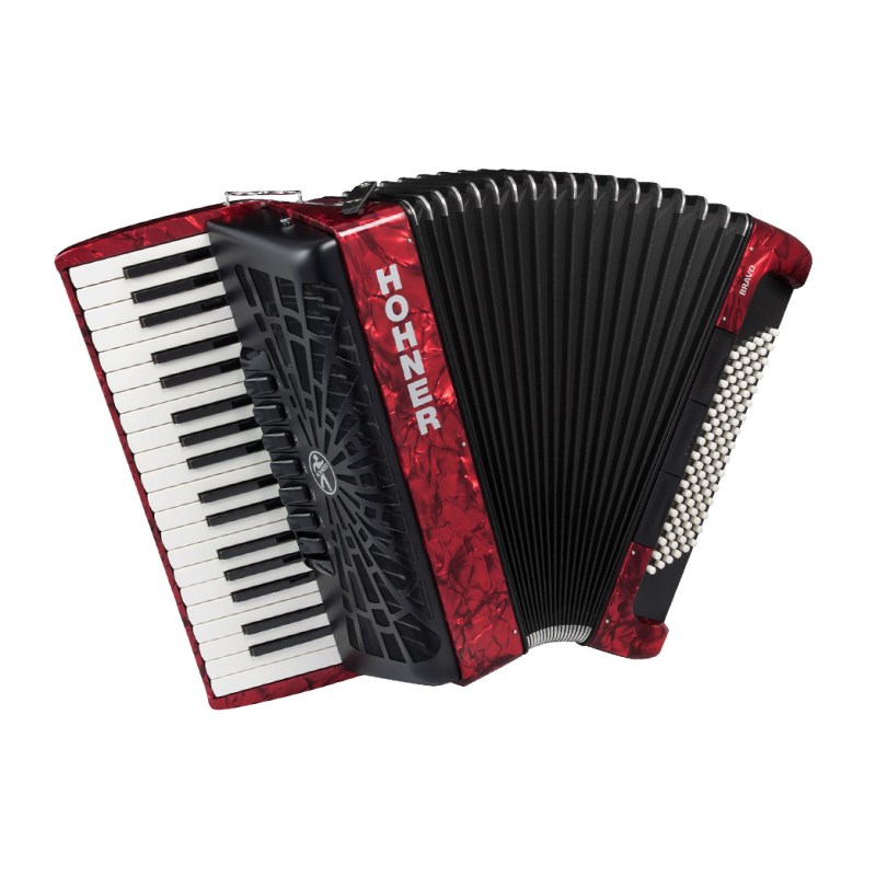 Hohner 【春得セール】(1台限定超特価！)(アコーディオン専門店・出荷前検品発送)Bravo III 96 RED(カラー：レッド) ホーナー アコーディオン 入門向け ピアノ式 37鍵盤 中型 電子ピアノ・その他鍵盤楽器 アコー... 134,750円