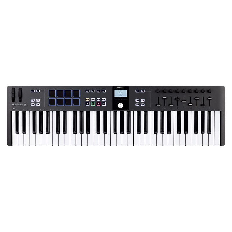 Arturia KeyLab Essential 61 mk3 BK 【NKS対応製品・Komplete 15 Select無償提供】(KEYLAB ESN 61 MK3 BK) DTM MIDI関連機器