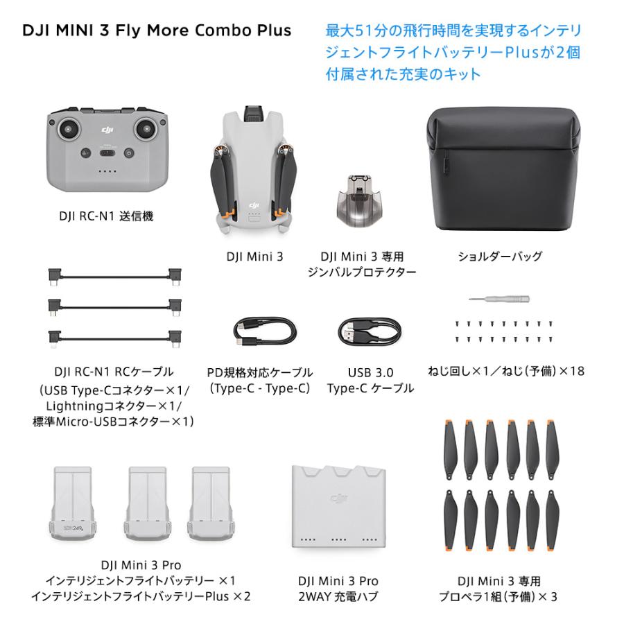 公式限定セット DJI Mini Combo Refresh Fly Care 保証1年 More Plus