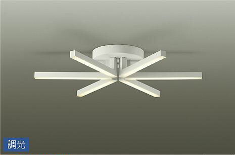 照明 おしゃれ かわいい 大光電機 DAIKO 調光シャンデリア DCH-40861Y 白サテン塗装 直付タイプ LED(電球色) ～8畳 シンプル モダン 49,500円