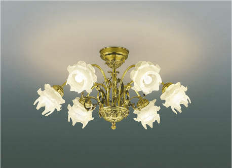 楽天市場 無料プレゼント対象商品 コイズミ照明 Koizumi シャンデリア Ilum Italyaal アンティローズ薔薇の花をモチーフにした工芸ガラス 電球色 4 5畳 あかりｓｈｏｐ ｄ ｓｔｙｌｅ