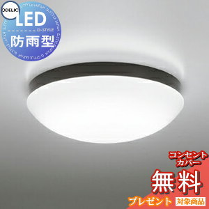 エクステリア 屋外 照明 ライト オーデリックODELIC 軒下シーリング OW269014NR FCL30W相当 昼白色 黒色 ＬＥＤ ポーチライト 玄関灯 門柱灯