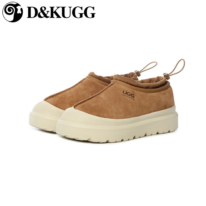 【SS継続期間50％OFF】【D\u0026K UGG】 スリッポン レディース 牛スエードクロス 羊毛裏地 浅口 防寒 あったか 冬 今めかしい オーストラリア連邦生産物 定め事品 DK138