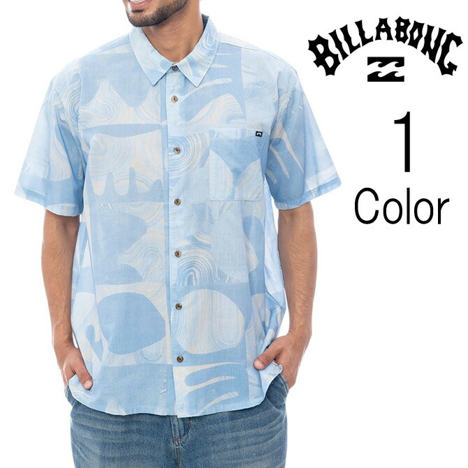 散らし広告ボン Billabong メンズ  ELEMENTS SS WOVEN SHIRT 半袖プルオーバー bf011127 WBL