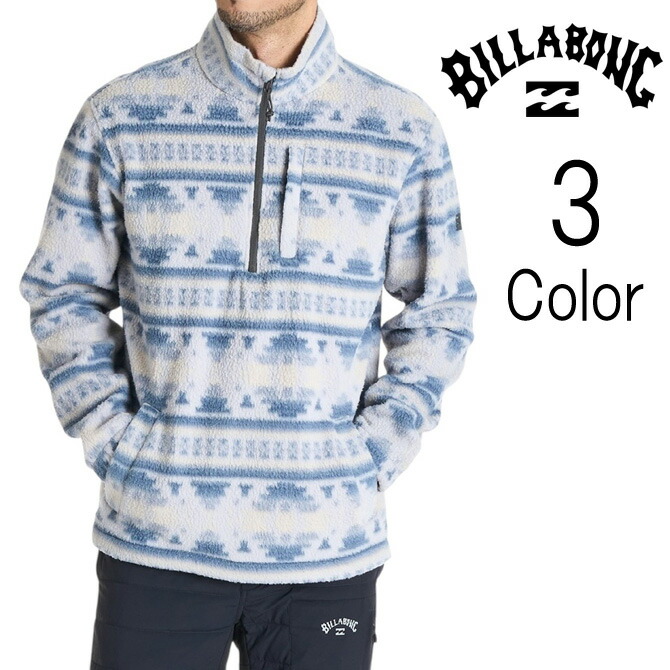 ビラボン Billabong メンズ BOUNDARY MOCK NECK プルオーバー フリースジャケット bf012031