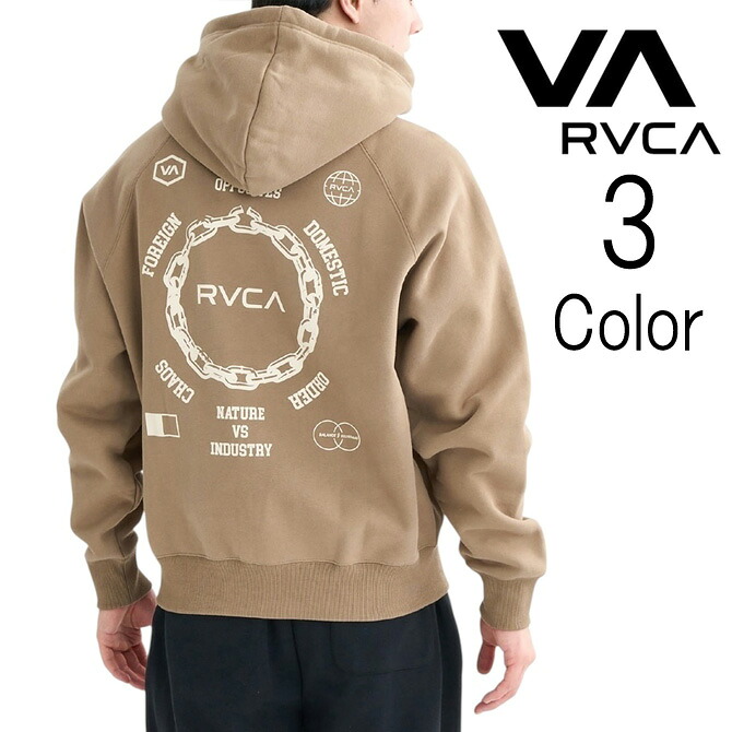 ルーカ Rvca ルカ メンズ　METAL URGY ZIP HOODIE ジップアップ パーカー bf042021