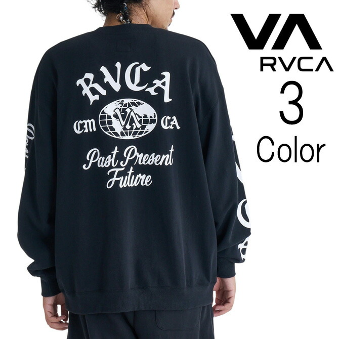ルーカ Rvca　ルカ メンズ VA WORLD WIDE CREW トレーナー ロングスリーブＴシャツ bf042054