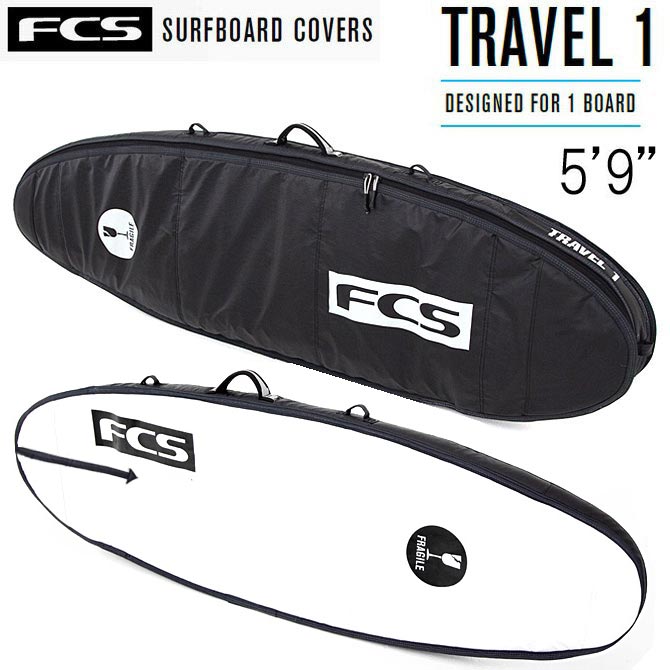 エフシーエス 気違いゲーム盤 捉え所の無い入れもの サーフボードケース 5\u00279\" / FCS  SurfBoards HardCase FunBoard Travel Series  Travel1 175.3糎"