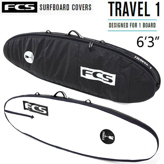 エフシーエス 気違いゲーム盤 捉え所の無い入れもの サーフボードケース 6\u00273\" / FCS  SurfBoards HardCase FunBoard Travel Series  Travel1 190.5糎"